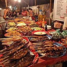 The Caterer's Evening Market in Luang Prabang