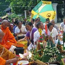 Village blessing ceremony in Luang Prabang