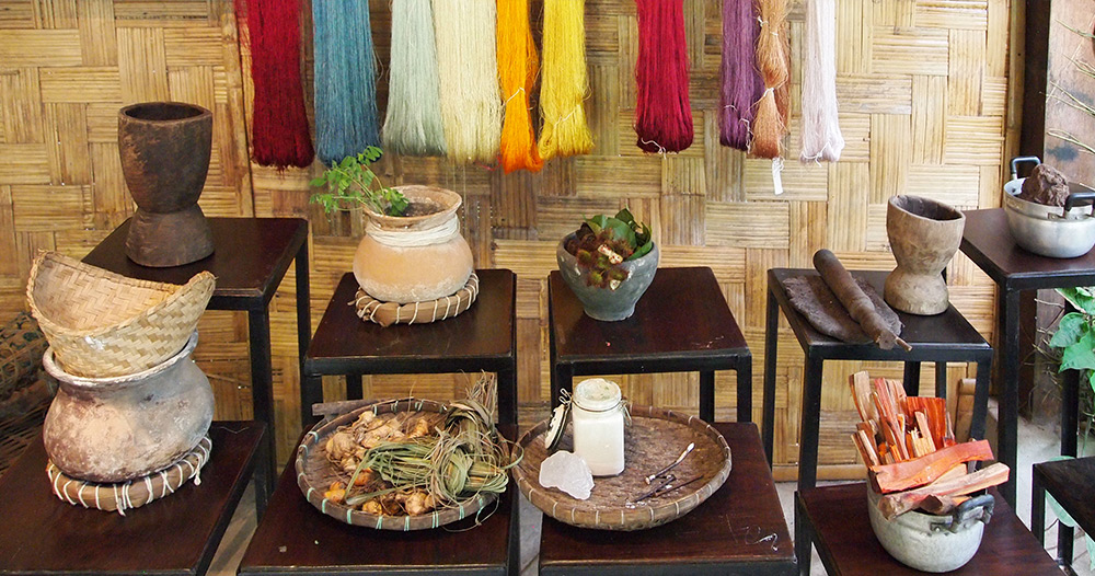 Natural dye exhibition at Ock Pop Tok