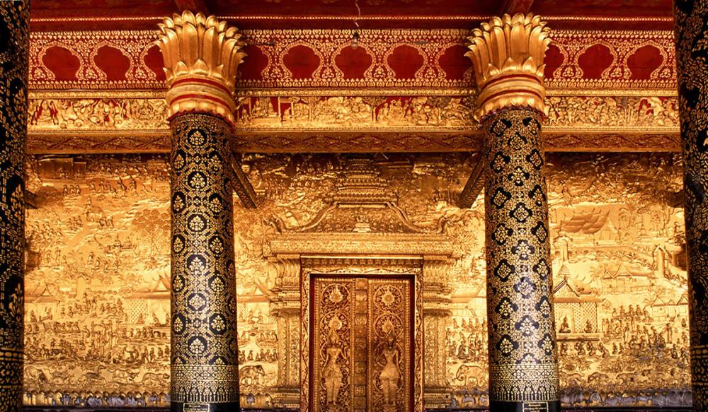 Entrée au vihan de la pagode Vat Mai