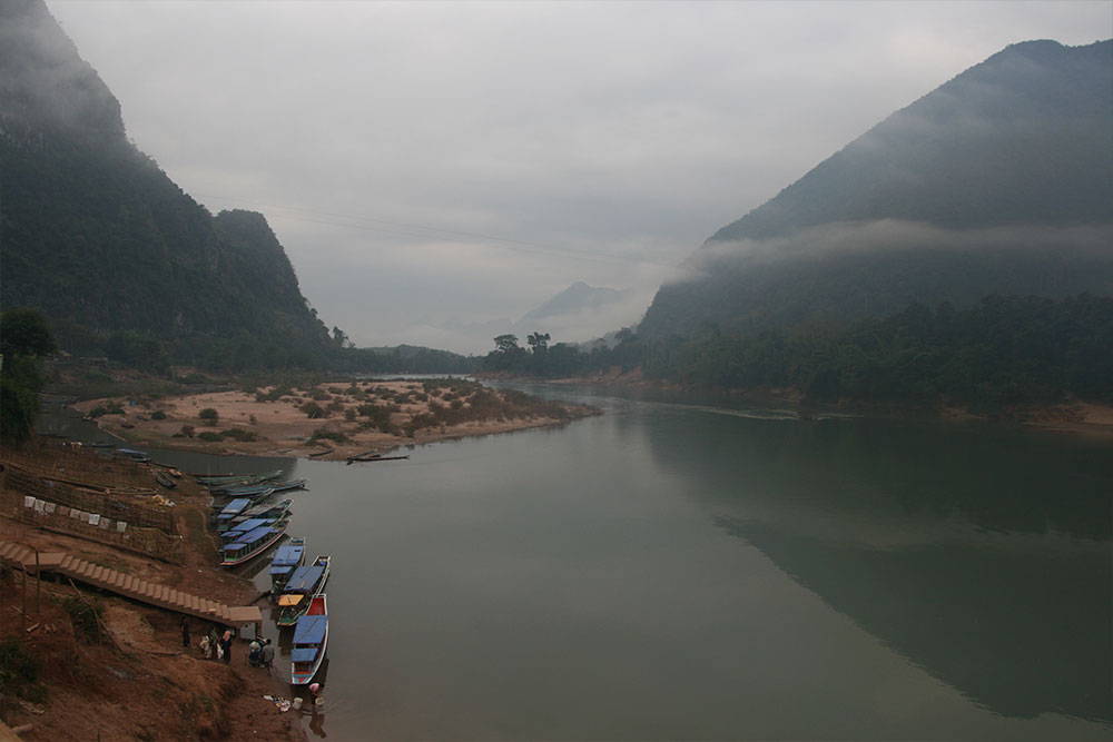 Early morning wake up in Muang Ngoi, in January