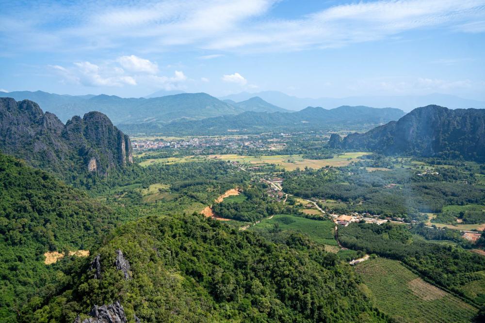 View point in Vang Vieng
