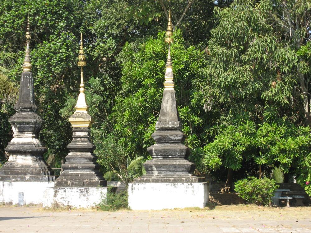 Stupas du temple Vat Xieng Thong