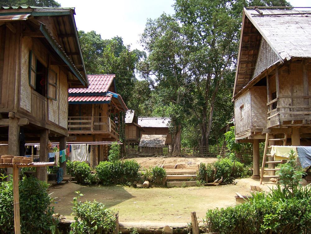 Path in Ban Houey Sen, ready to climb moutains !