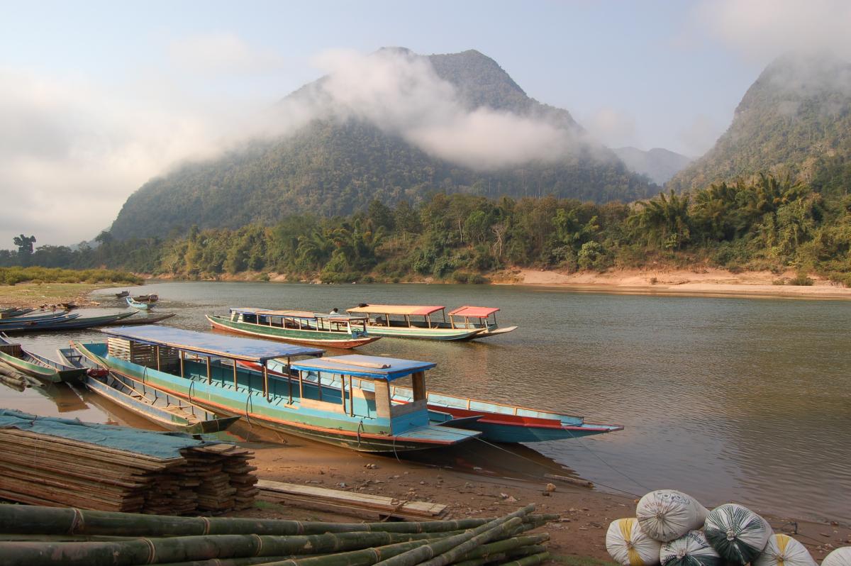 View from Muang Ngoi, on the Nam Ou River