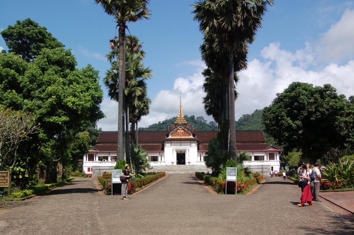 Front view of the former Royal Palace of Luang Prabang
