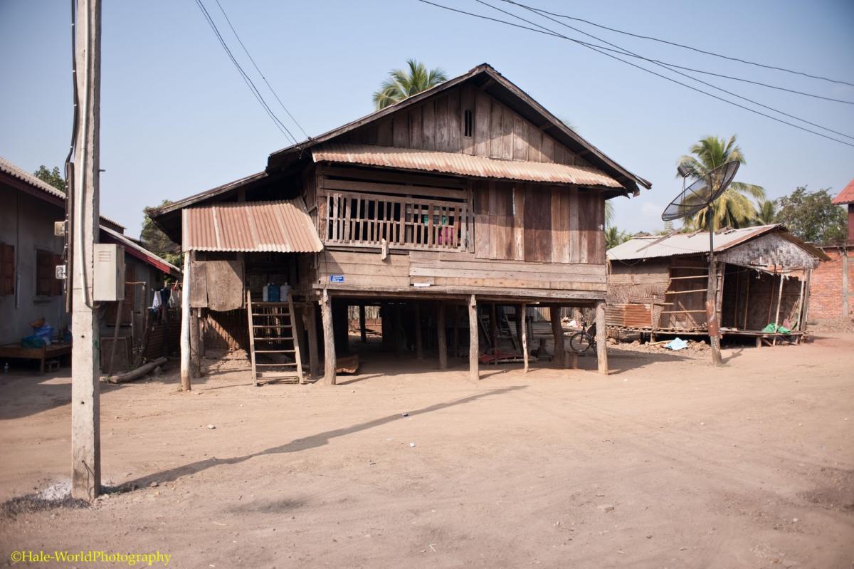 A typical local house in Ban Hat Hien