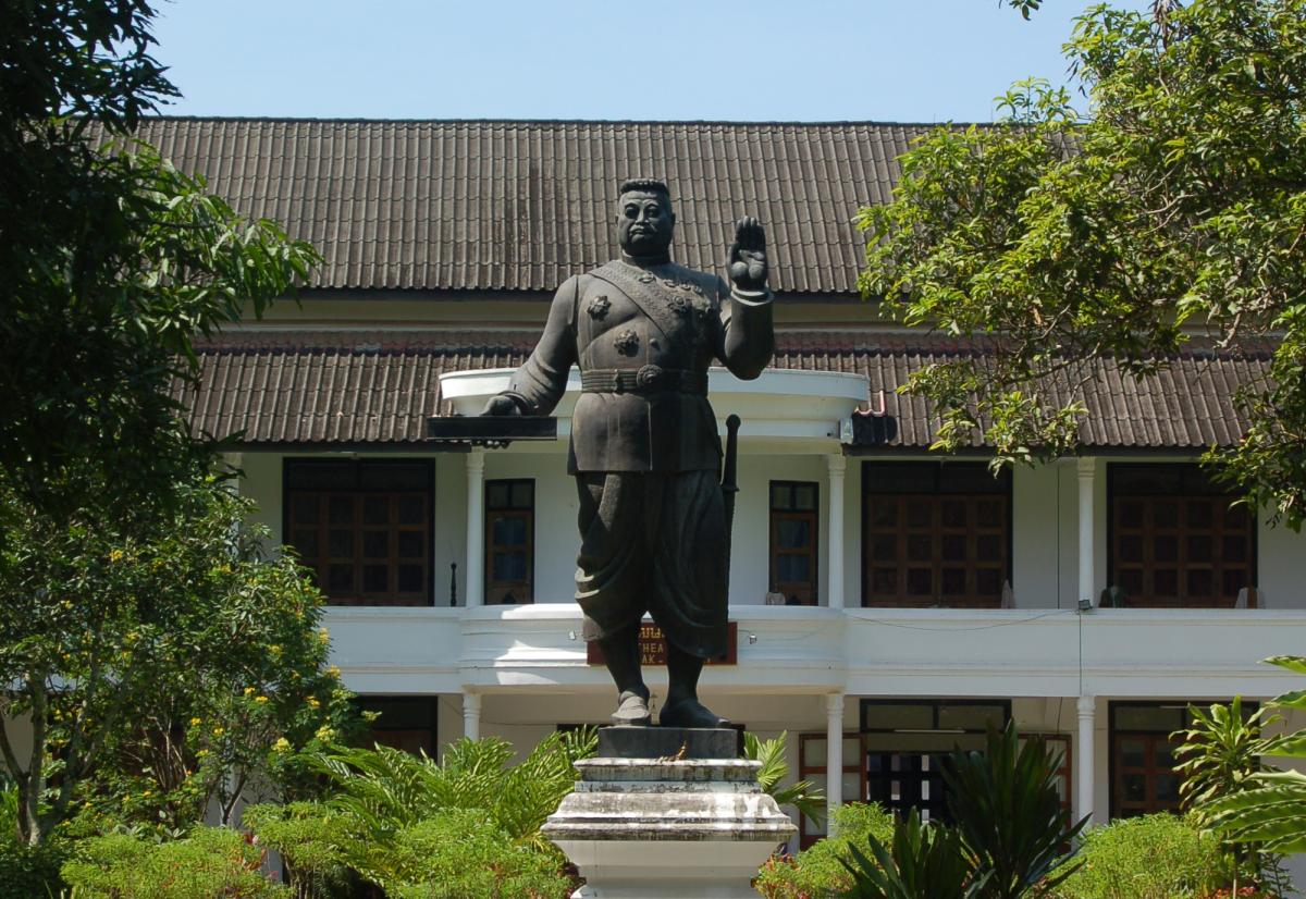 Statue of Sisavang Vong, King of Luang Phrabang 1904–46, King of Laos 1946–59