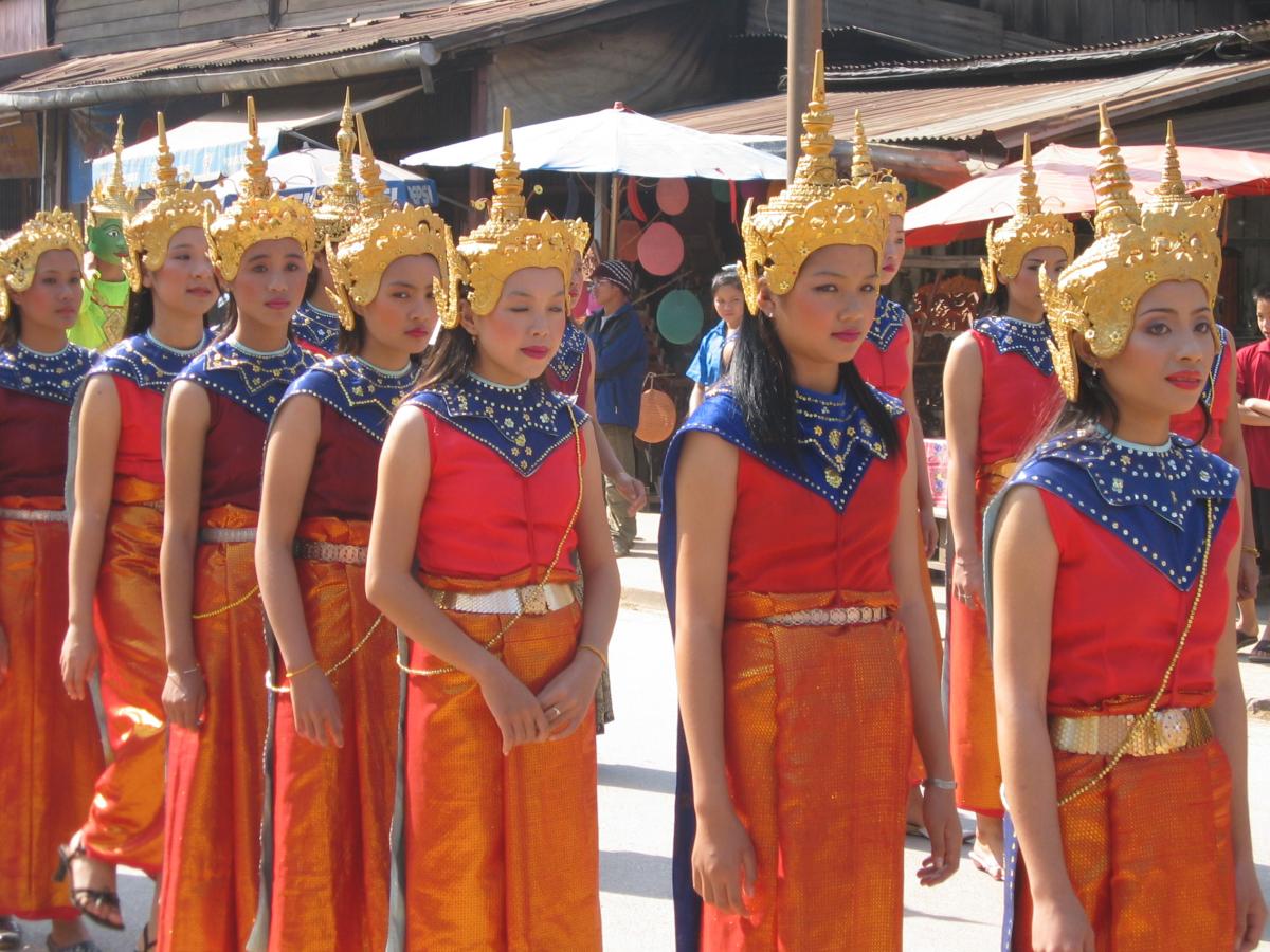 Parade for 10th anniversary of Luang Prabang UESCO recognition