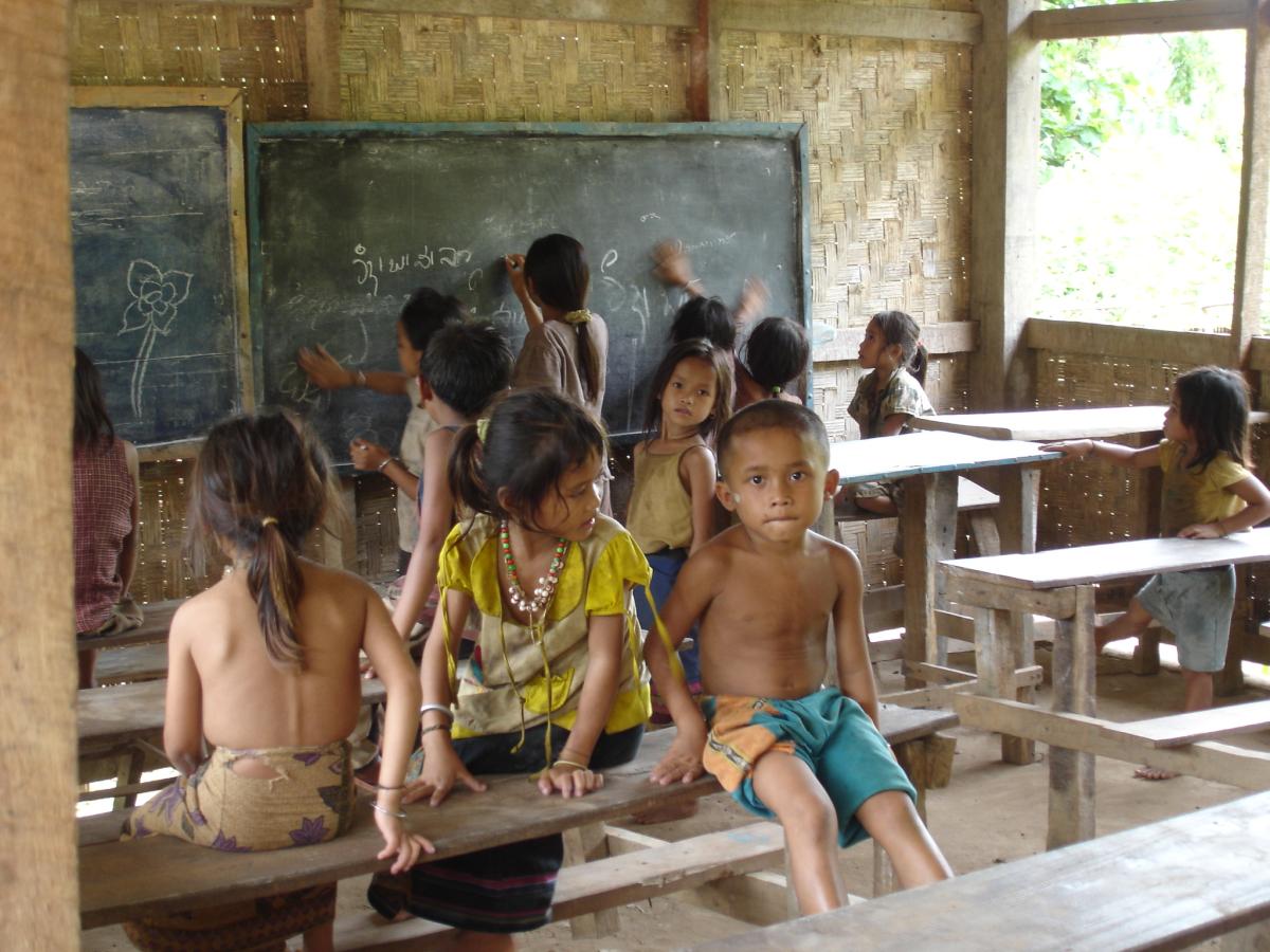 School in Atsapeui, upstream Muang Ngoi