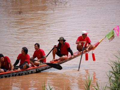Course de pirogues sur la Nam Khan - Luang Prabang