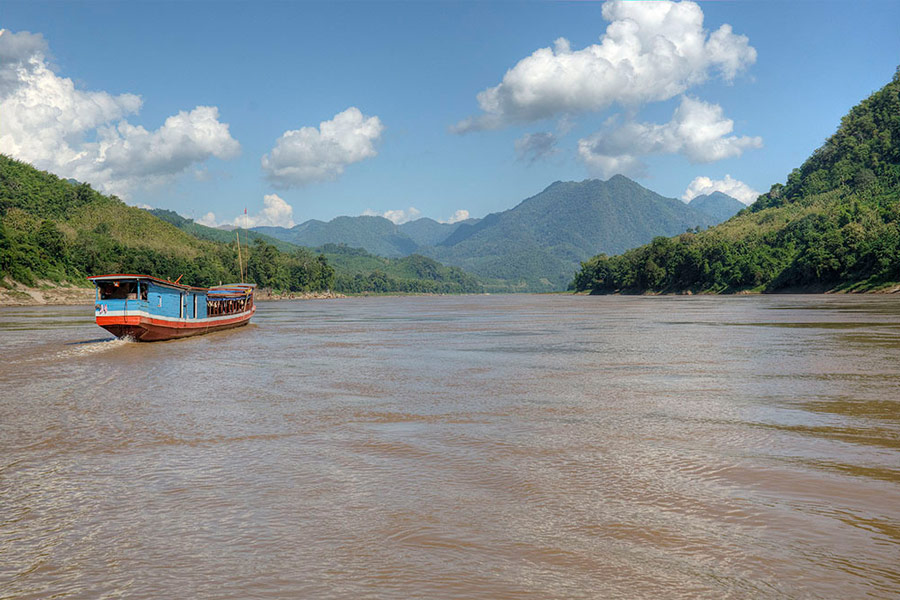Cruise the Mekong by private boat, from Luang Prabang to Pakbeng