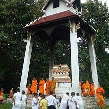 Buddhist cremation in Luang Prabang