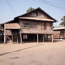 A typical local house in Ban Hat Hien
