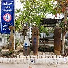 Entry gate to the UXO Centre in Luang Prabang