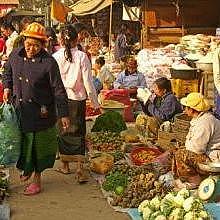 The Phosi Market, in Luang Prabang