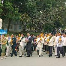 Ceremony parade in Luang Prabang