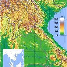 Laos : Regional geography & geology