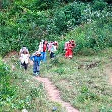 First day Trekking in Northern Laos