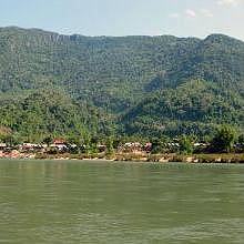 Muang Ngoi village, on the bank of the Nam Ou River