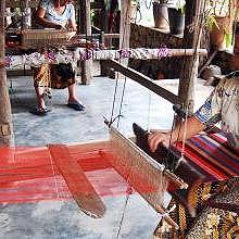 Traditional weaving in Ban Xang Khong and Ban Phanom