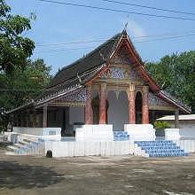 Typical Luang Prabang temple architecture