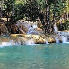 Natural swimming pool in Tad Sae Waterfalls