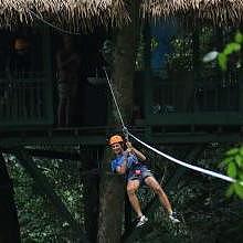 Zipline at Namkat Yorla Pa Resort in Oudomxay