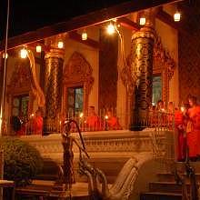 During the end of the Buddhist lent in Luang Prabang
