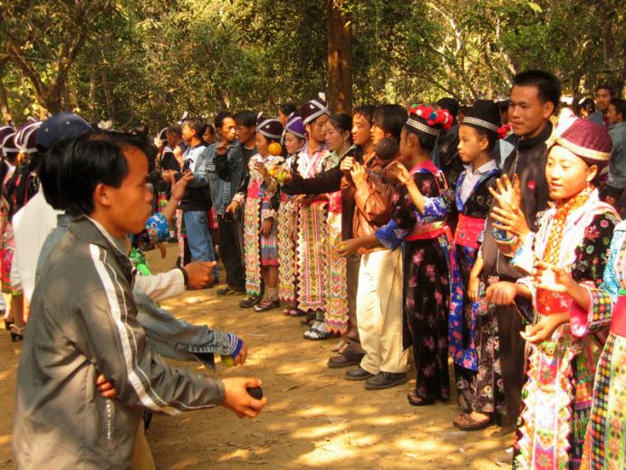 Hmong new year in Luang Prabang